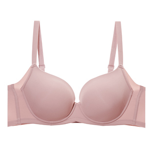 梧桐本色光面无痕大胸显小内衣女聚拢上托防下垂收副乳薄款文胸