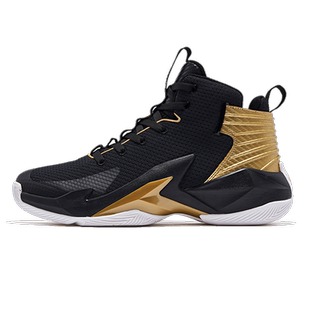乔丹篮球鞋2026春款网面男运动鞋学生纯黑色比赛战靴子正品打球鞋