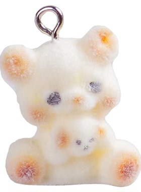 新款卡通可爱植绒立体钉款摆件