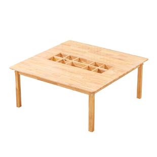 实木美工桌椅套装幼儿园美术桌子椅子樟子松绘画桌橡木早教桌定制