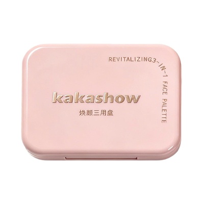 kakashow三色哑光高光修容盘