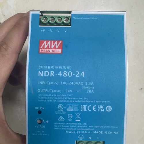 配件明纬MEAN WELL NDR-480-24开关电源，24V议价