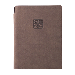 软皮带笔插笔记本定制2026年手账本a5本子记事本b5日记本手帐本商务办公工作日志本会议记录本a6小本子横线本