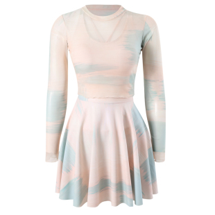 长袖泳衣女款连体显瘦遮肚保守大码高级感2025新款冬天泡温泉泳装