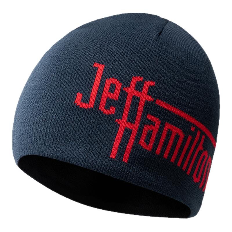 jeffhamilton字母赛车针织冷帽