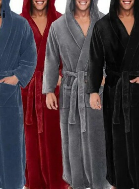 Y 32785 Long Sleeve Bathrobe 大码加长浴衣 欧美跨境亚马逊