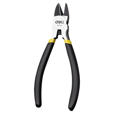 得力水口钳高达模型剪钳斜口钳工业级超硬斜嘴偏口钳子电工剪线钳