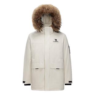 骆驼中长款羽绒服男女加厚冬2024新款防风防寒时尚保暖工装派克服