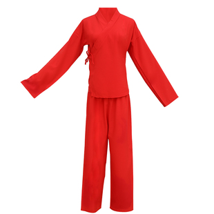 王洪旗高档汉服中衣中裤男女里面内搭白红色内衬上衣睡衣夏季原创