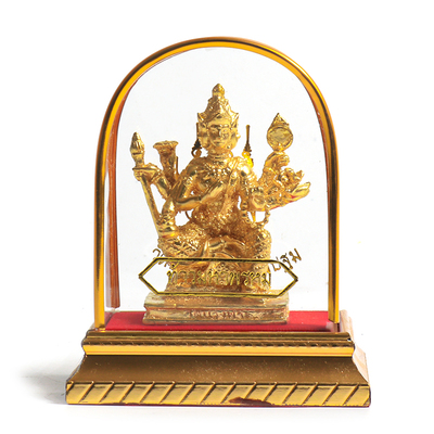 泰国佛牌龙婆本四面佛摆件车载