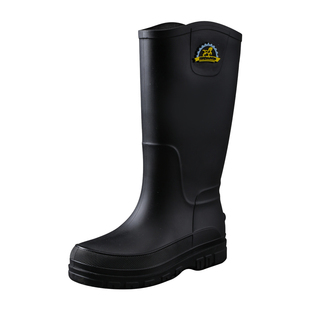 高筒雨鞋男士防滑防水户外加厚工作劳保胶鞋加棉钓鱼登山溯溪水靴
