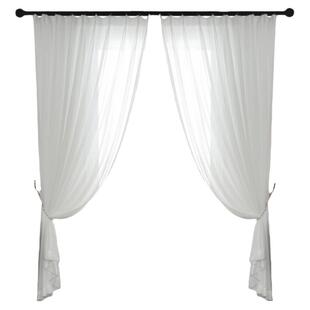 幻影纱窗帘纱帘遮光防晒窗纱客厅阳台遮阳2026新款透光不透人白沙