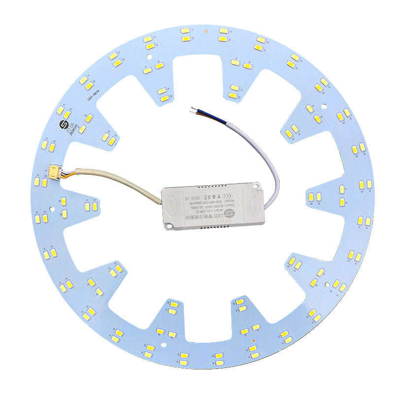 吸顶灯led灯芯圆形三色变光灯片风扇灯光源替换灯板遥控灯盘24W*2
