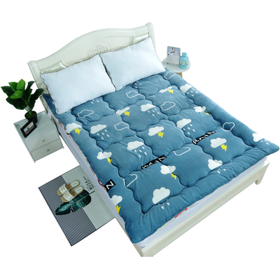 法兰绒学生床垫上下铺水洗床垫