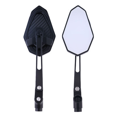 适用九号电动车改装碳纤维后视镜