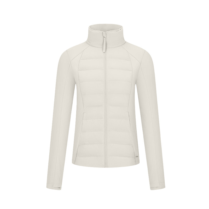 YOTTOY 90白鹅绒小排骨羽绒服女修身防泼水轻薄保暖外套连帽冬季