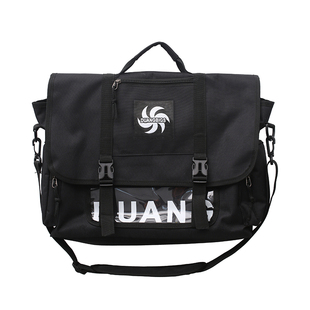 日系斜挎包男潮牌大容量单肩包机能工装书包斜背包学生上课通勤包