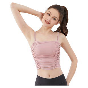 运动内衣女一体式美背吊带背心防震跑步健身瑜伽运动文胸BWY7618