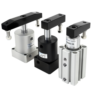 气动小型90度ACK转角下压夹紧气缸SRC25/32/40/QCK12/16/20夹紧缸