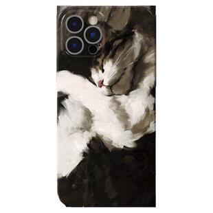 沉睡的猫咪复古适用于苹果iphone13promax手机壳12全包防摔创意11