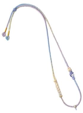 桃花一叶暴富手工编织项链绳子