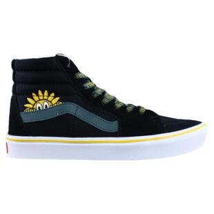 老万VANS范斯 ComfyCush SK8-Hi黑色太阳花高帮板鞋VN0A3WMB8WN