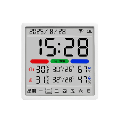 家用温湿度计电子钟室内壁挂
