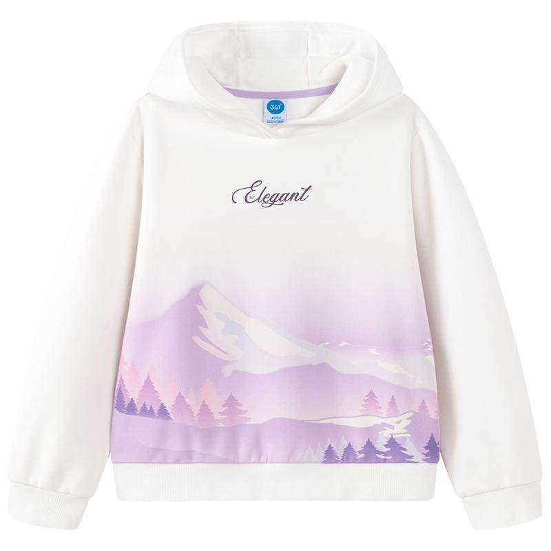 361°童装女童加厚连帽卫衣