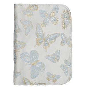 蝴蝶黄金首饰收纳册布艺质感活页书带拉链多层格外出饰品收纳专用包防氧化文玩手串项链珠宝耳密封垫环存金袋