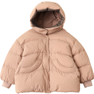 女童羽绒服短款2025冬季新款加厚连帽儿童羽绒服中大儿童装C4181