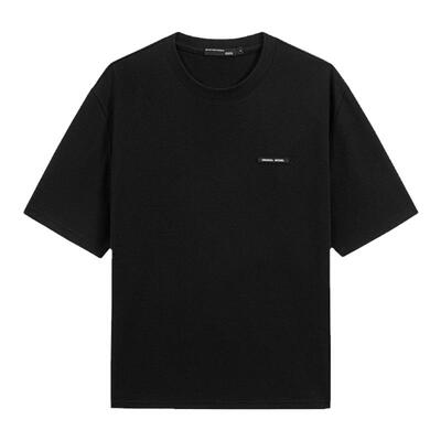 GXG男装 夏季热卖简约百搭多色休闲肌理圆领短袖t恤男