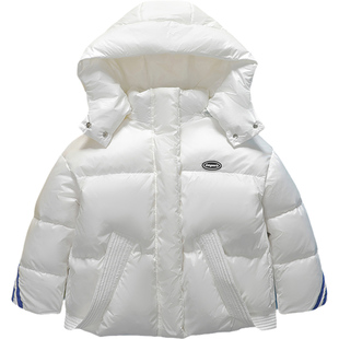 雅鹿免洗儿童男童女童羽绒服女2025新款洋气大童冬季加厚短款外套