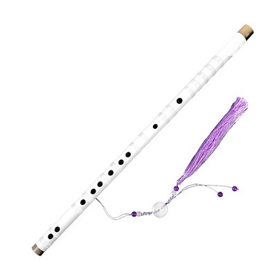 笛子竹笛古风男女笛基白色初学者