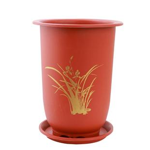 加厚兰花专用盆高体塑料花盆厂家直销树脂兰花盆清仓大号种菜种植