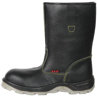 老矿长夏季牛皮劳保鞋防砸防刺穿工作鞋男女劳保靴高帮马靴春秋款