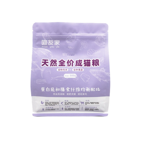 喵友家天然猫粮成猫通用500g增肥发腮英短暹罗蓝猫饭沉水主粮1斤