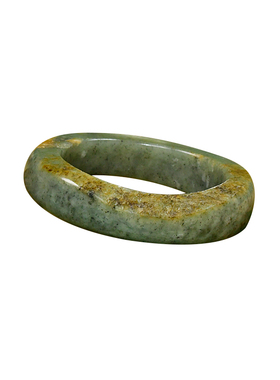 紫润轩和田玉青白青花籽料手镯