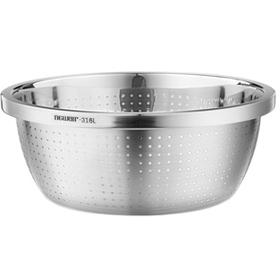 316不锈钢洗菜盆沥水篮菜篮子家用厨房淘米神器洗米筛滤水漏网篮