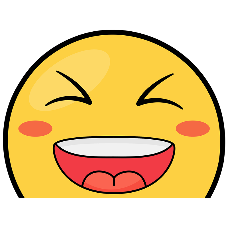 Emoji可爱笑脸静电贴纸