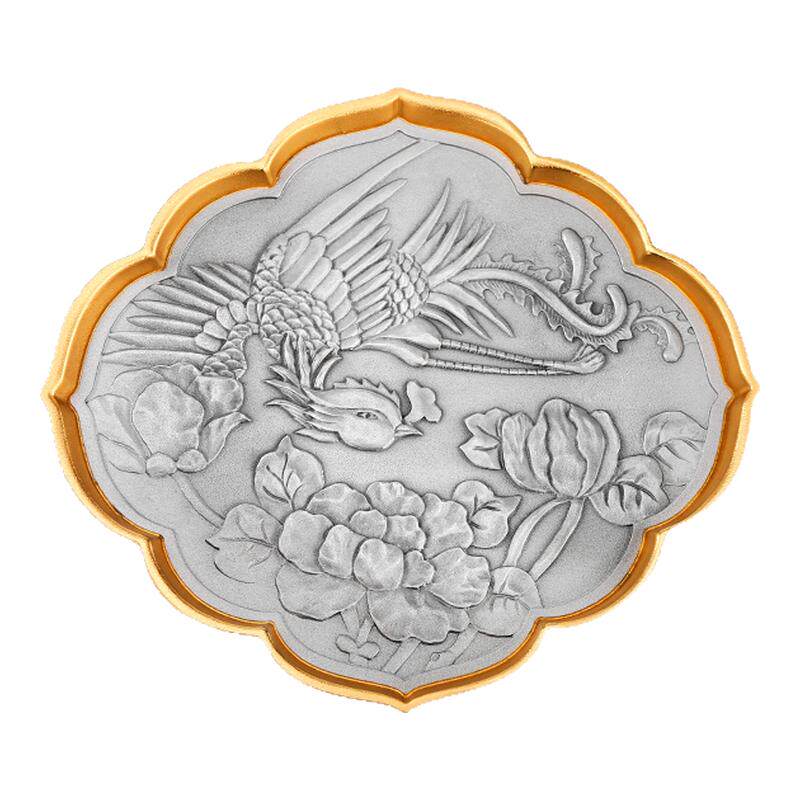 皇家雪兰锡制莪装饰托盘进口手工