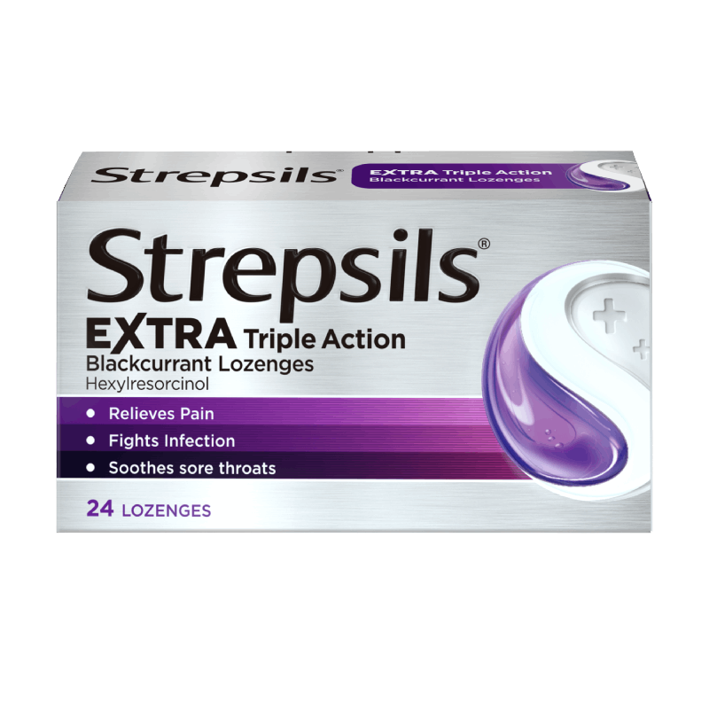 英国进口Strepsils使立消蜂蜜润喉糖护嗓子含片舒缓喉咙24粒临期