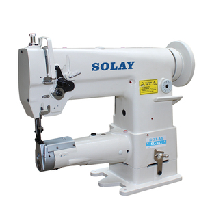 松立335单针筒型同步小嘴高车中厚料皮革棉运动鞋包缝纫机高头车