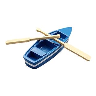 微缩小号 仿真小船 船桨塑料模型微景观鱼缸造景饰品桌面摆件礼物