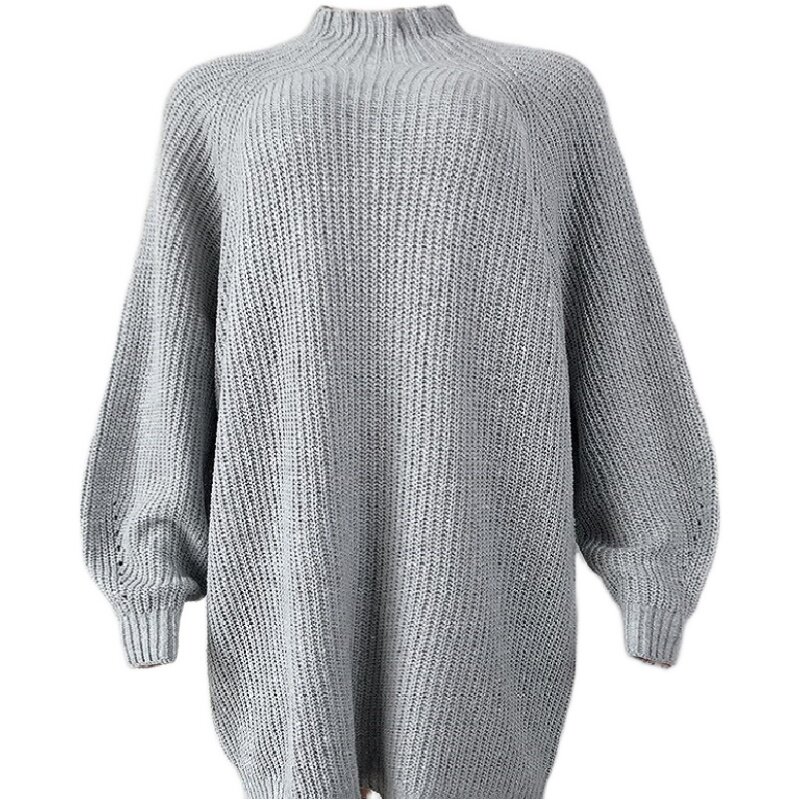 Women Dress Autumn Winter Long Sleeve  Sweater 欧美套头毛衣