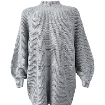 欧美时尚百搭宽松套头毛衣