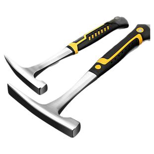 德国精工地质勘测锤钣金锤多功能尖头扁头专业采石锤子户外高硬度