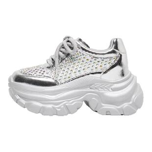 LeeCooper厚底老爹鞋女款2026新款春季小个子7cm增高时尚休闲女鞋