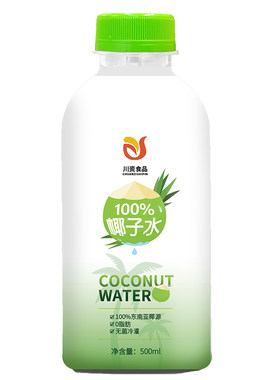川资纯天然椰子水500ml100%商用椰青电解质饮料椰汁0脂新鲜纯正