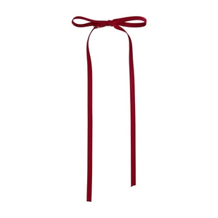 Jennie金智妮同款蝴蝶结飘带发夹芭蕾风细加长丝带绑发头饰发饰女