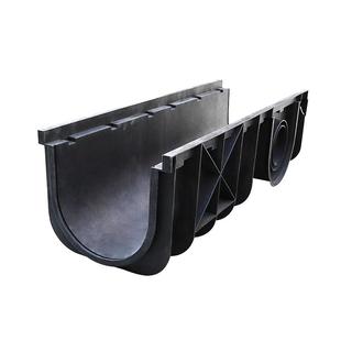 排水沟U型排水沟槽成品HDPE地沟格栅盖板水槽塑料排水槽高分子